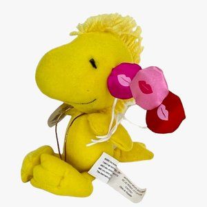 Whitmans Plush Valentines Peanuts Woodstock Stuffed Balloons and Kisses w/ Tag